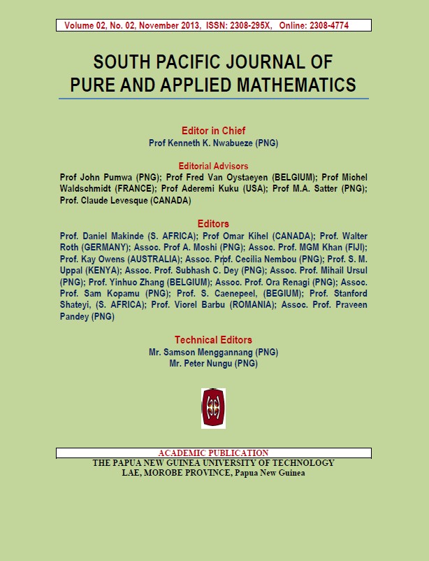 South Pacific Journal of Pure & Applied Mathematics